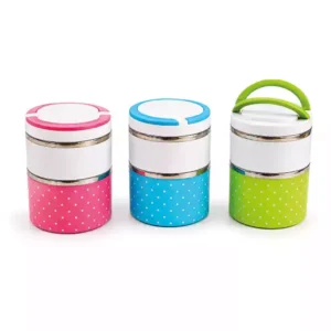 2 Katlı Çelik Beslenme Kabı – 304 Paslanmaz Çelik Lunch Box