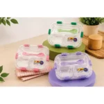 3 Bölmeli Sızdırmaz Lunch Box Yemek Kabı – Kaşıklı Bento Beslenme Kabı