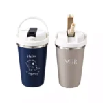 450 ML Çelik Termos Bardak 304 Paslanmaz Çelik – Sızdırmaz Kapaklı Lunch Cup