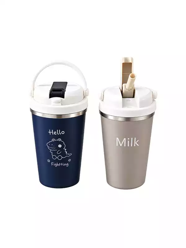 450 ML Çelik Termos Bardak 304 Paslanmaz Çelik – Sızdırmaz Kapaklı Lunch Cup