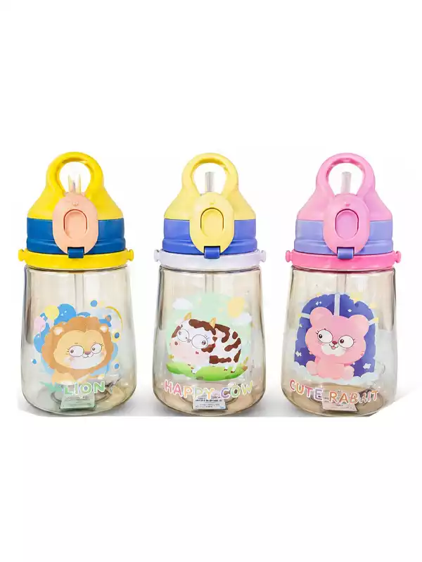 450 ML Pipetli Çocuk Matarası | Kilitli BPA Free Okul Suluğu 450 ML Pipetli Çocuk Matarası | Kilitli BPA Free Okul Suluğu