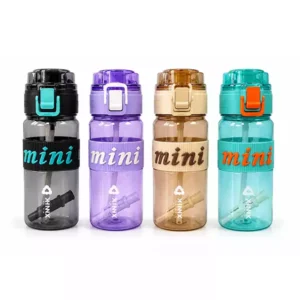 600 ML Mini Tritan Matara | Pipetli BPA Free Askılı Spor Suluk