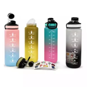 750 ML Kilitli Pipetli Motivasyon Matara | BPA İçermez Spor ve Okul Suluğu