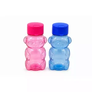 Ayıcık Su Matarası 500 ml – Kilitli Kapaklı Renkli Çocuk Matarası