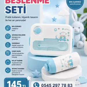 Bebek Beslenme Seti Lunch Box ve Matara Seti – Kaşık Dahil