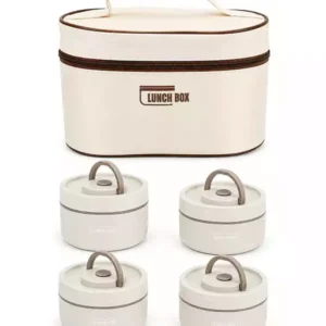 Çantalı 4'lü Beslenme Kabı Lunch Box Seti – Sızdırmaz Kapaklı - Görsel 4