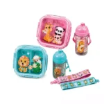Çocuk Beslenme Seti Lunch Box ve Matara – Sevimli Hayvan Desenli
