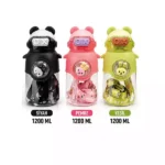 Cute Animal Panda Kulaklı Çocuk Matarası 1200 ML | Askılı BPA Free Suluk