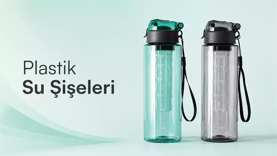 İstoç Toptan Plastik Su Şişeleri Matara Marketi