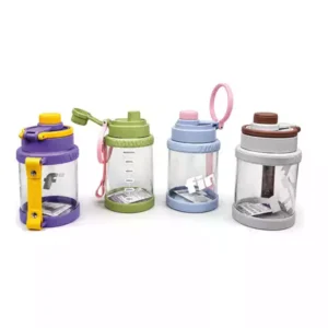 Kulplu Pipetli Spor Matara 500 ML | BPA Free Kilitli Su Şişesi