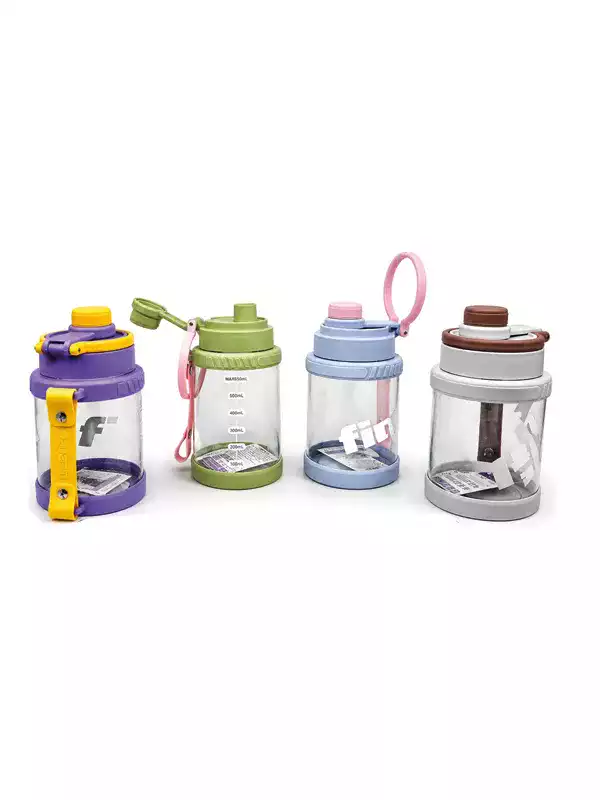 Kulplu Pipetli Spor Matara 500 ML | BPA Free Kilitli Su Şişesi