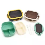 Lunch Box Beslenme Kabı Çatal Kaşık Bıçak Setli – Bölmeli Yemek Saklama Kabı
