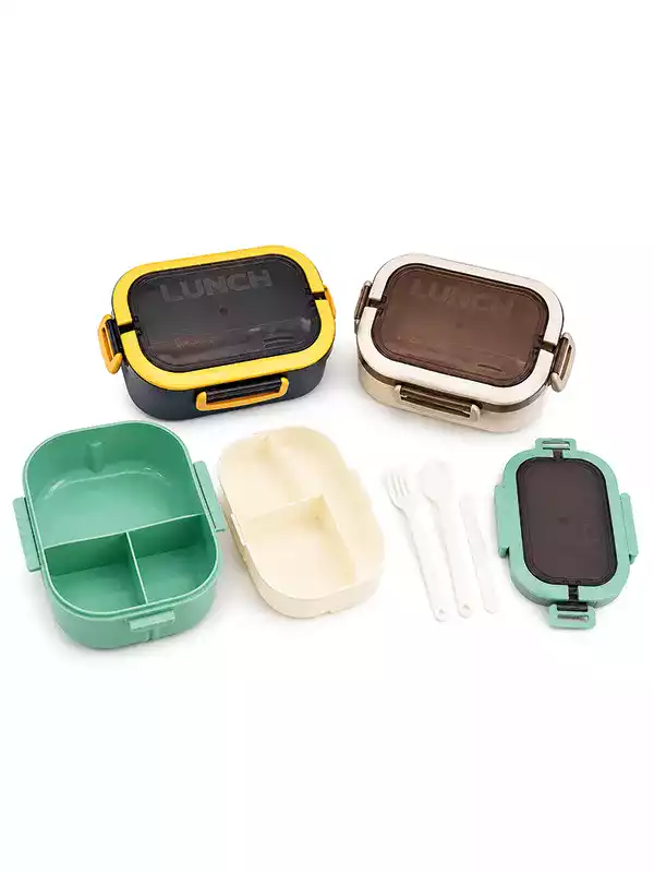 Lunch Box Beslenme Kabı Çatal Kaşık Bıçak Setli – Bölmeli Yemek Saklama Kabı Lunch Box Beslenme Kabı Çatal Kaşık Bıçak Setli – Bölmeli Yemek Saklama Kabı