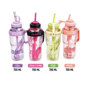 Pipetli & Saplı Çocuk Matarası 700 ML | BPA Free Suluk