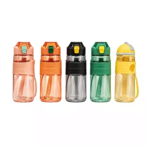 Premium Tasarım Çocuk Matarası 650 ML | Pipetli BPA Free Suluk