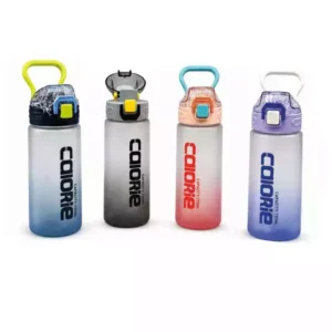 Renk Geçişli Pipetli Spor Matara 720 ML | Kulplu BPA Free Su Şişesi