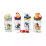 Uzay Temalı Pipetli Çocuk Matarası 500 ML | Askılı BPA Free Suluk
